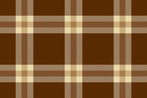 Elegant brown and beige plaid pattern. Perfect for textile design, apparel, website backgrounds, or autumnal projects. vector