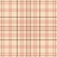 Covering plaid seamless pattern, plank texture textile tartan. Occupation background fabric check in orange and light colors. vector