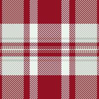 Tie fabric tartan texture, robe plaid pattern. Pure seamless textile background check in red and grey colors. vector