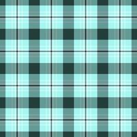 Seamless pastel teal and dark green plaid pattern. Perfect for textile design, website backgrounds, or crafting projects. Clean, modern aesthetic, ideal for adding a touch of sophisticated style. vector