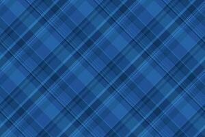Duvet cover seamless textile background, suite texture pattern check. Spanish tartan fabric plaid in blue and cyan colors. vector