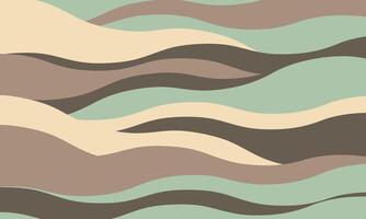 Abstract wavy pattern in calming earth tones. Perfect for backgrounds, website banners, social media posts, and print designs. Elegant, minimalist style with a modern feel. vector