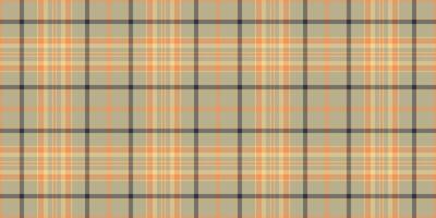Subtle neutral plaid pattern in beige, peach, and charcoal gray. Perfect for textile design, website backgrounds, or fashion projects. Clean, classic style with a versatile color palette. vector
