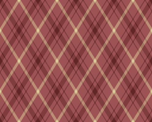 Elegant diagonal plaid pattern in muted burgundy and beige tones. Perfect for textile design, website backgrounds, or autumnal themed projects. Seamless repeat for versatile use.