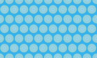 Seamless vibrant blue pattern with stylized sunburst motifs. Perfect for website backgrounds, textile design, or any project needing a cheerful, repeating design. Clean, modern aesthetic. vector