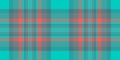 Mexican plaid texture fabric, fashioned tartan pattern check. Styled seamless background textile in teal and grey colors. vector