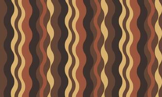 Abstract wavy stripes in earthy tones create a retroinspired pattern perfect for website backgrounds, textiles, or packaging. vector