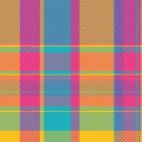 Check fabric tartan of seamless plaid with a pattern background texture textile. vector