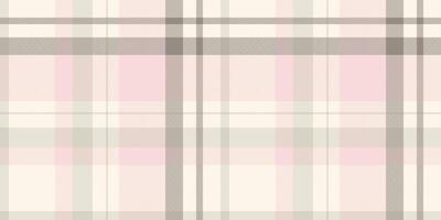 Product background plaid, invite pattern seamless textile. Fibre fabric texture check tartan in light and sea shell colors. vector
