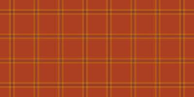 Teenage fabric tartan, minimalist seamless check plaid. Youth background texture pattern textile in red and orange colors. vector