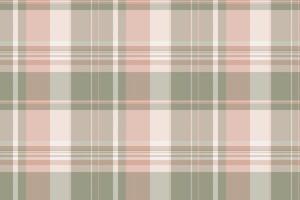 Elegant pastel plaid pattern in soft pink, beige, and sage green hues. Ideal for textile designs, website backgrounds, or crafting projects. vector