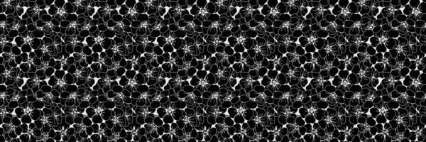 Elegant black and white floral pattern. Perfect for textile design, wallpaper, website backgrounds, or any project needing a sophisticated, repeating design. vector