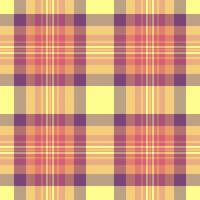 Suite plaid texture , sexual check pattern fabric. Purity background tartan seamless textile in red and orange colors. vector