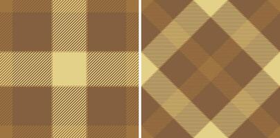 Seamless texture fabric of textile pattern plaid with a tartan background check. Set in warm colors for valentines day outfit inspiration. vector