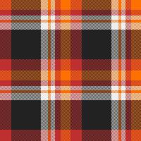 Mix check seamless pattern, business plaid background. Bedroom textile tartan texture fabric in black and red colors. vector