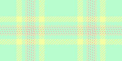 International check fabric, creativity plaid tartan texture. Cute pattern textile seamless background in light and lime colors. vector