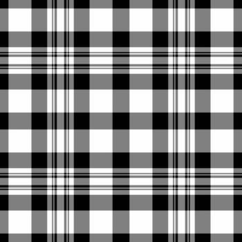 Track texture check seamless, part fabric textile pattern. Quiet background tartan plaid in gray and white colors. vector