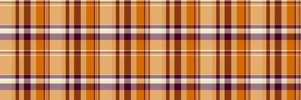 Frame fabric pattern, length seamless textile check. Hounds texture tartan plaid background in orange and pastel colors. vector