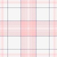 Pretty pink and white plaid pattern. Perfect for textile design, fashion, websites, scrapbooking, and more. Soft, delicate, and versatile, this seamless texture adds a touch of elegance. vector