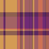 Swatch fabric seamless check, party tartan textile. Rich pattern background texture plaid in red and orange colors. vector