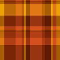 Pajamas textile pattern tartan, art seamless background check. Tidy texture plaid fabric in orange and bright colors. vector