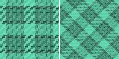 Check textile plaid of background seamless with a pattern tartan fabric texture. Set in fashionable colors. Custom geometry in multicolored fashion. vector
