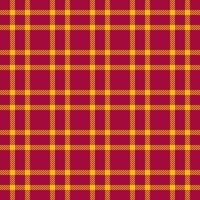 Heritage pattern background tartan, national textile fabric texture. Oilcloth plaid seamless check in red and golden poppy colors. vector