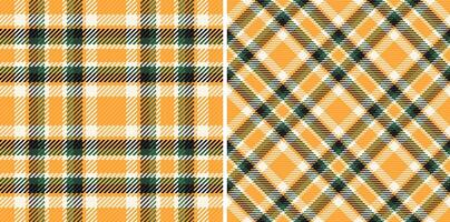 Background fabric texture of tartan textile pattern with a plaid check seamless. Set in retro colors for everyday menswear fashion trends. vector