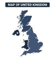 Map of United Kingdom political map regions illustration vector
