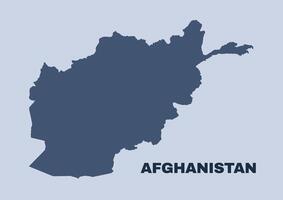 Afghanistan map simple flat vector