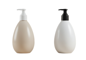 Two bottles of liquid soap and a pump png