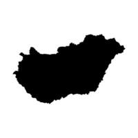 sketch of the map of the state of Hungary vector