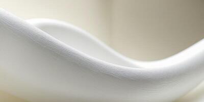 a close up of a white object with a blurry background. photo