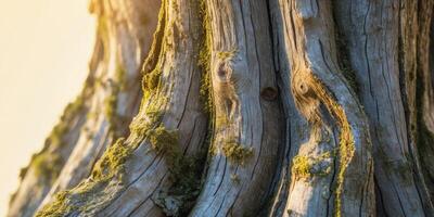Macro Texture of an Old Tree Trunk in Natural Light. photo