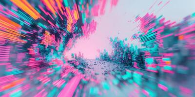 Abstract background with colorful lights and a blur photo