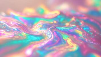 A Beautiful and Colorful Iridescent Abstract Background Texture That Captivates the Eye. photo