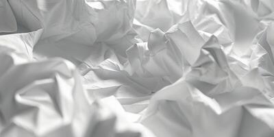Textured background of crumpled and folded paper forming an abstract design. photo