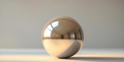 Reflected Sphere in Soft Ambient Lighting. photo