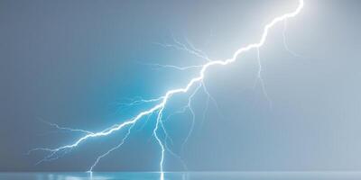 Smart Burst Lightning Energy Lightning bolt bursting with raw en. photo