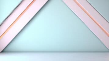 Abstract triangle design with pastel colors for product display photo