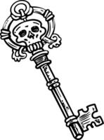 Secret key icon in drawing style vector