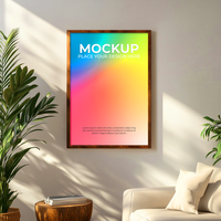 Versatile empty frame for modern home and office styling psd