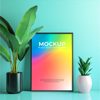 High-resolution empty frame for creative design projects psd