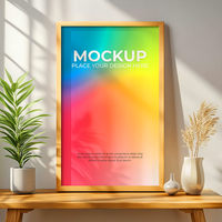 Empty frame for visual storytelling and creative branding psd