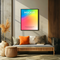 Blank frame template for stylish and professional design psd