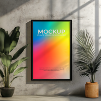 High-quality empty frame mockup for stylish interiors psd