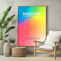 High-quality empty frame for marketing and branding use psd