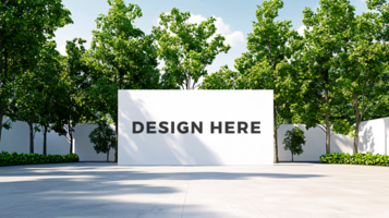 Billboard mockup in public space for art placement psd