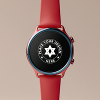 High quality smartwatch mockup for digital device showcases. Use this watch mockup for smart tracker presentations and wearable technology UI. psd