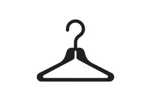 A black and white image of a hanger on a white background vector